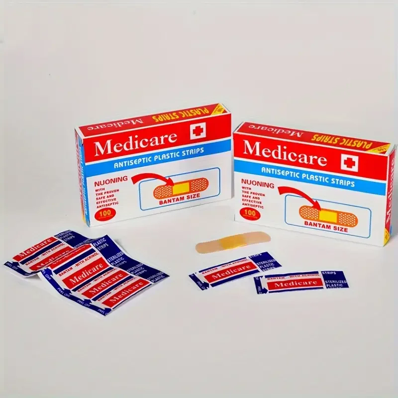 100 шт. клейкие дышащие повязки быстрое и удобное лечение небольших порезов