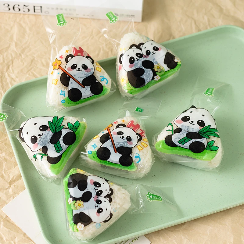 100 шт. мультяшный треугольный рисовый шарик упаковочная сумка морские водоросли