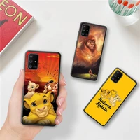 simba lion king phone case for samsung galaxy a52 a21s a02s a12 a31 a81 a10 a30 a32 a50 a80 a71 a51 5g