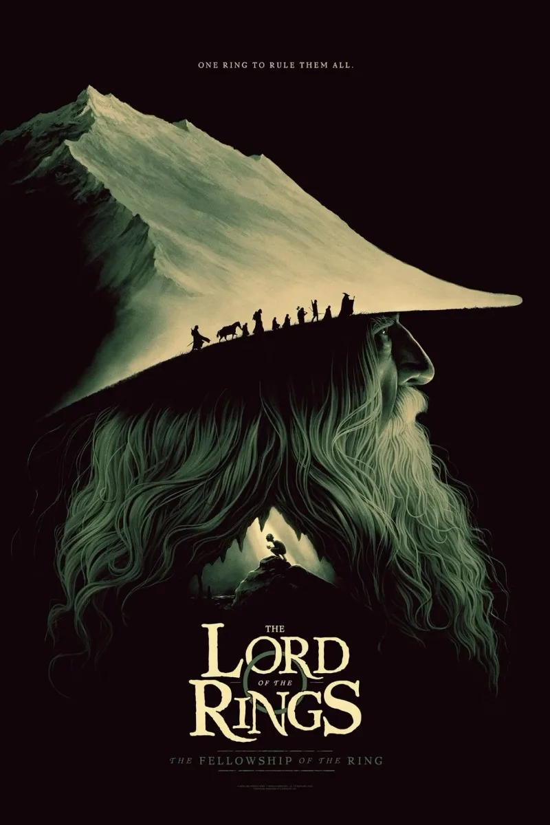 

Винтажный постер Властелин колец печать на холсте