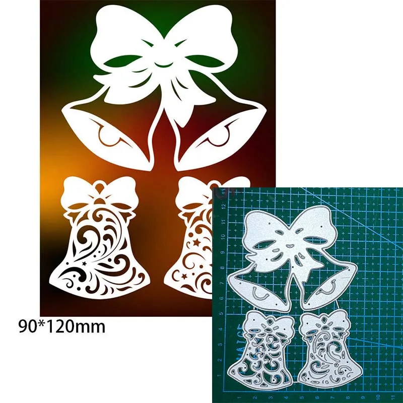 

Christmas Bells Metal Cutting Dies Stencils for DIY Scrapbooking photo album Decorative Blade Punch Embossing DIY