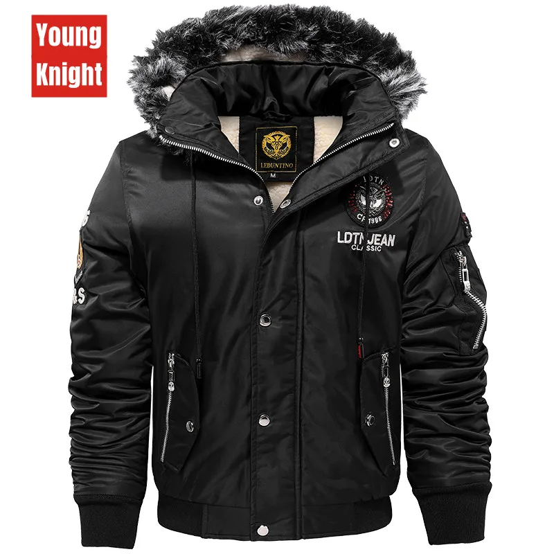 Cotton padded men's coat 2022 autumn and winter high-quality fashion brand plush Parka thick fashion down coat velvet warm jacke