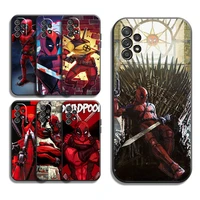 marvel wade winston wilson phone cases for samsung galaxy a31 a32 a51 a71 a52 a72 4g 5g a11 a21s a20 a22 4g back cover soft tpu