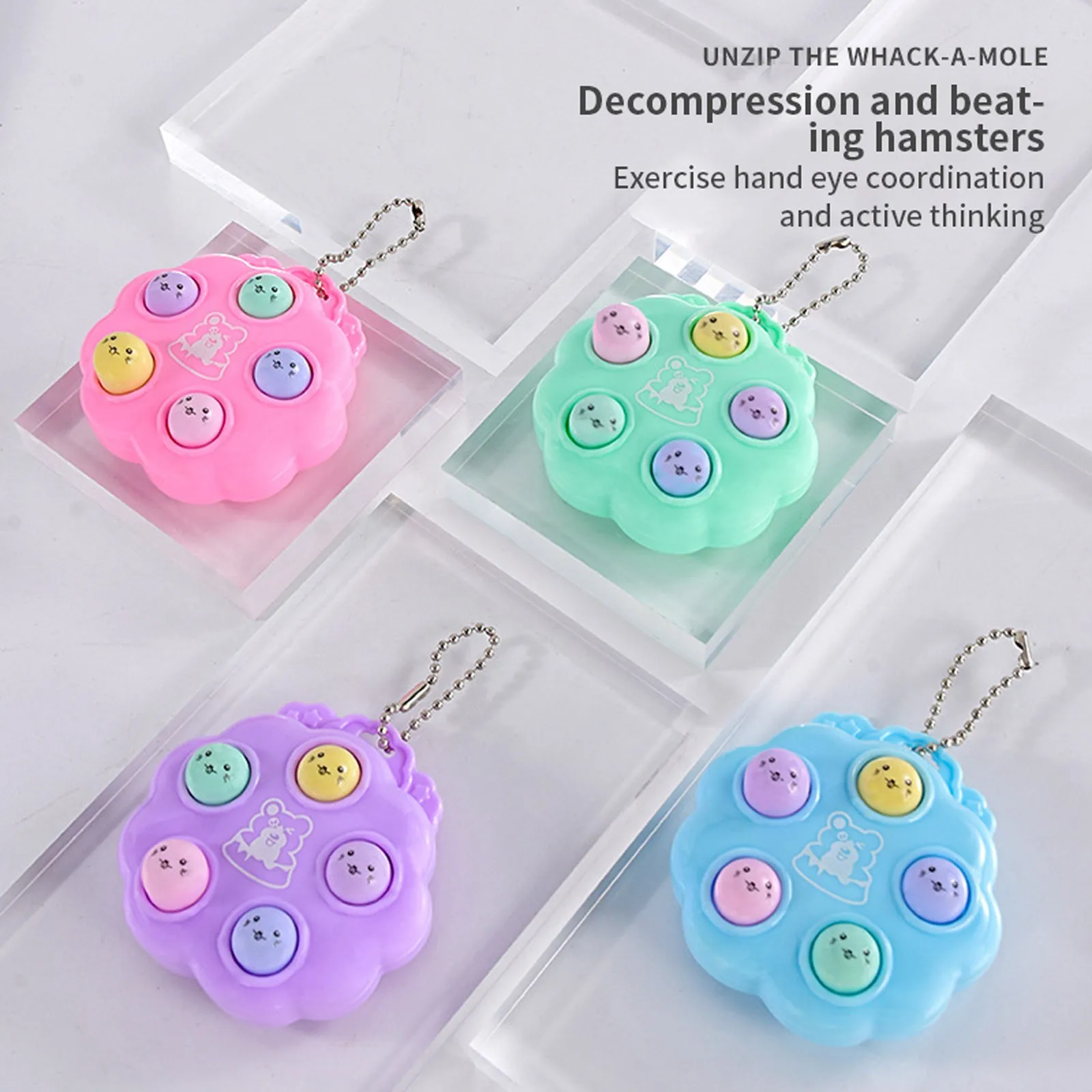 Сенсорная игрушка в подарок интерактивный браслет для снятия стресса детей и