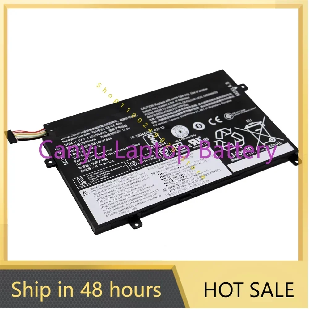 Новый аккумулятор для ноутбука 01AV411 01AV412 01AV413 Lenovo Thinkpad E470 E470C серии E475SB10K97568 SB10K97569 45