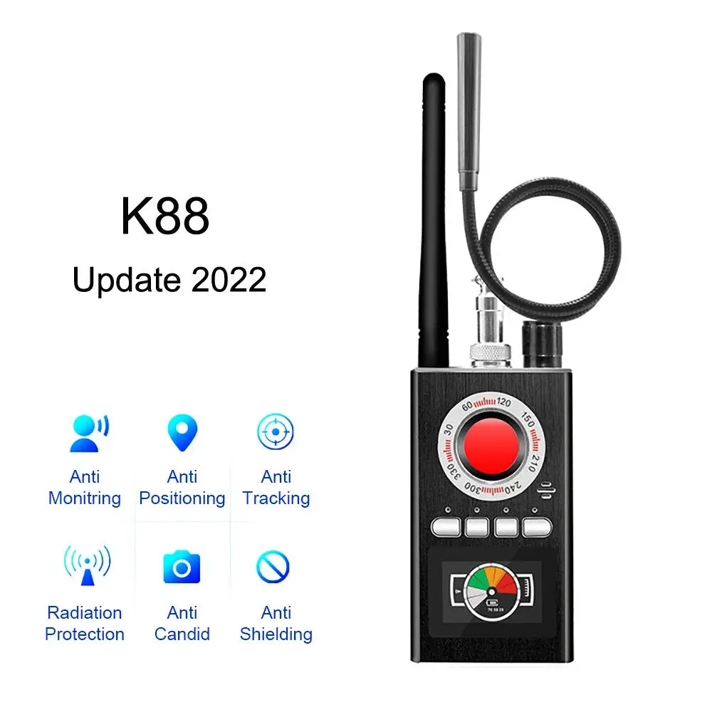 

K88 Upgraded Anti Spy Detector with LCD,Multi-Function Anti-Spy Detector Camera GSM Audio Bug Finder GPS Signal RF T