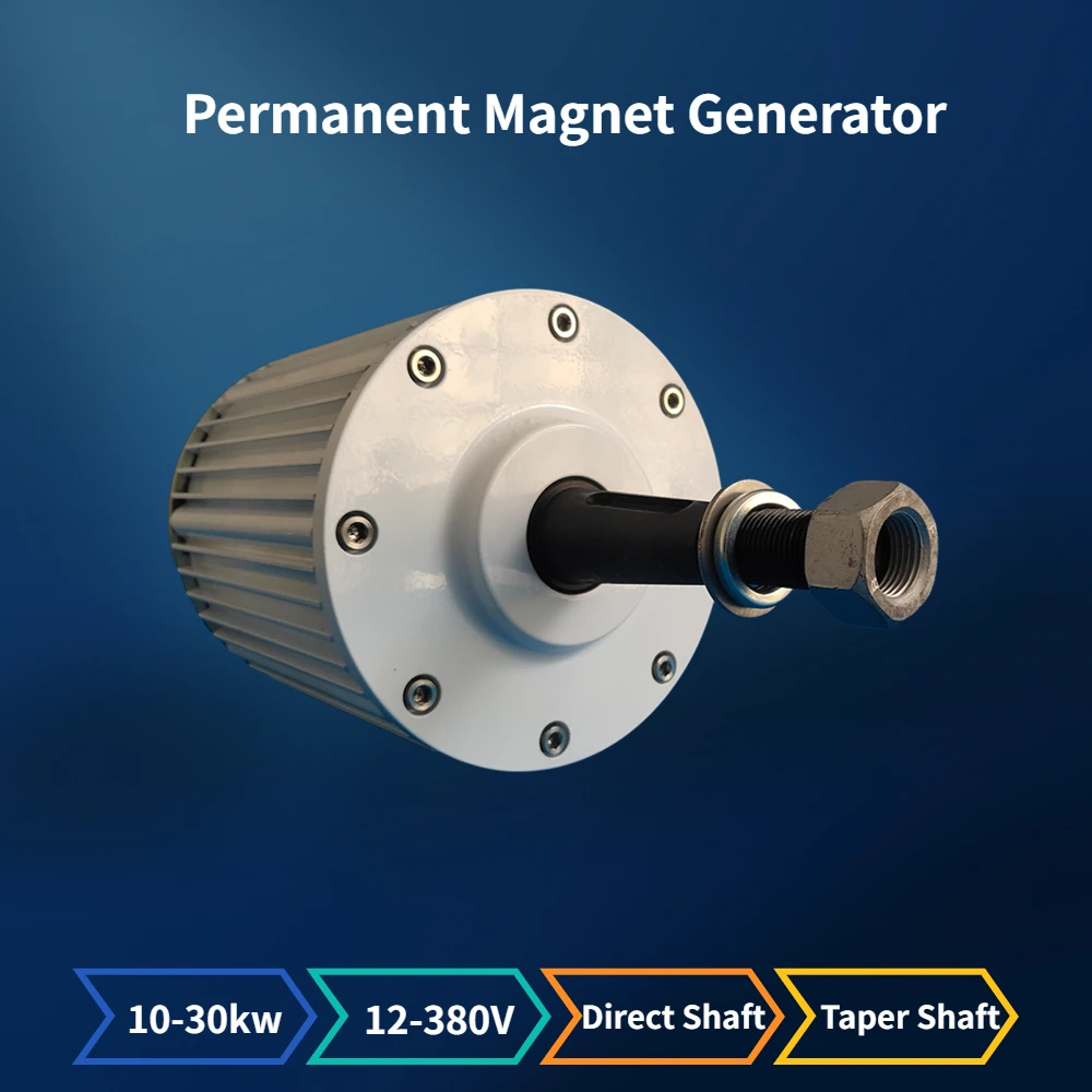 

10KW 20KW 30KW 3 Phase Gearless Permanent Magnet Generator 48V 96V 110V 220V 230V 380V AC Alternator Wind Water Turbine for Home