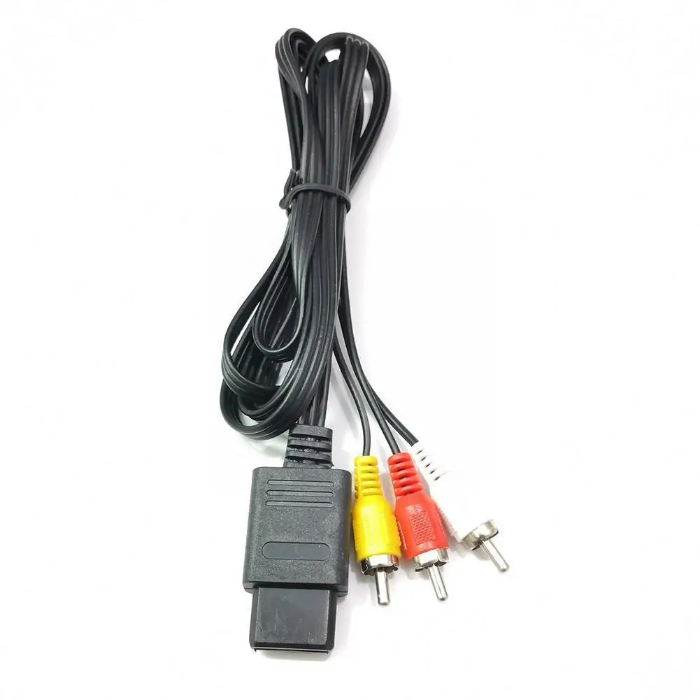 1 8 м для 64 Аудио ТВ Видео шнур Av кабель к Rca Super Nintendo Gamecube N64 Snes Game Cube аксессуар Q4f3 |