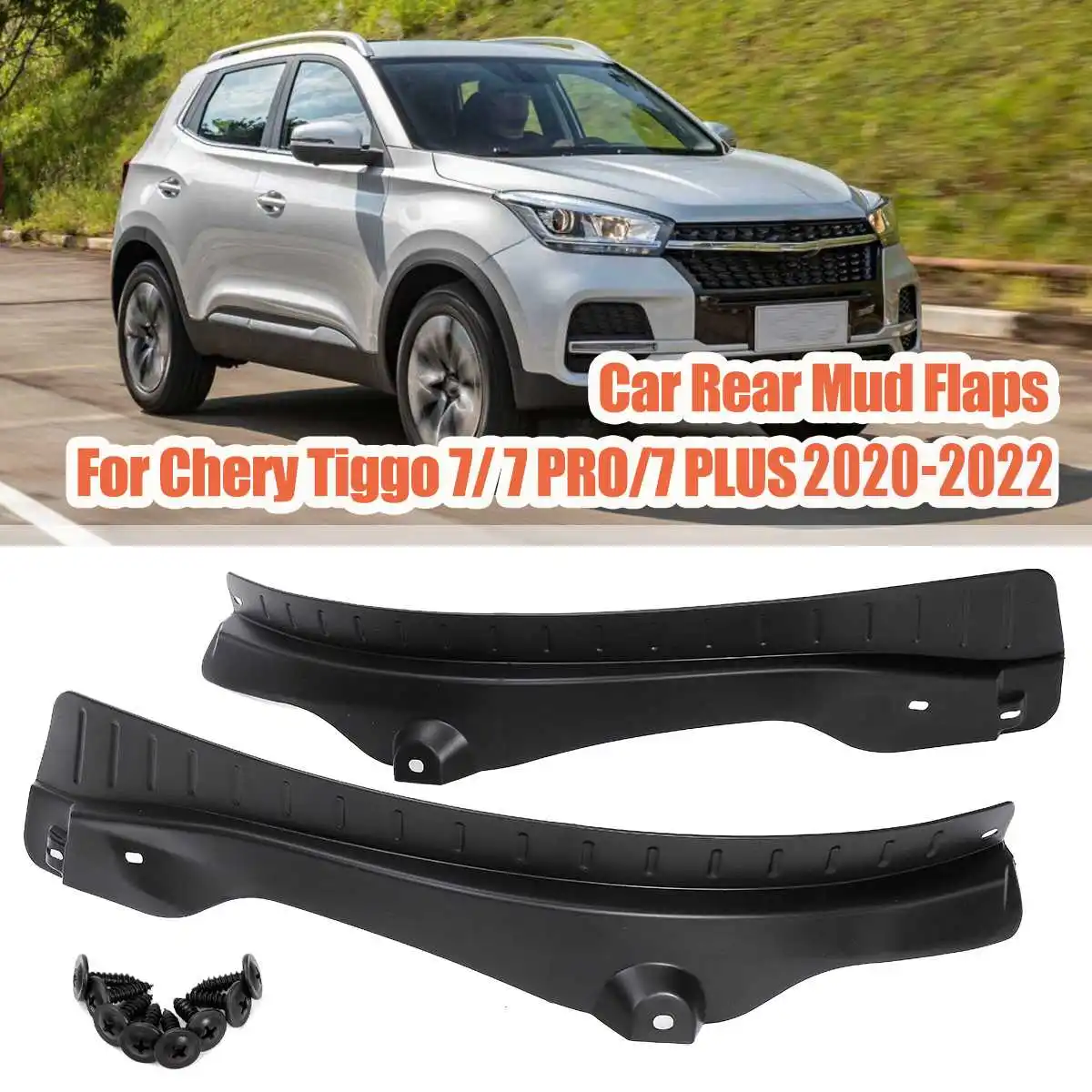 

For Chery Tiggo 7/ 7 PRO/7 PLUS 2020-2022 Pair Car Mud Flaps Rear Tire Mat Modification Mudguards Anti Dirt Cover Exterior Parts
