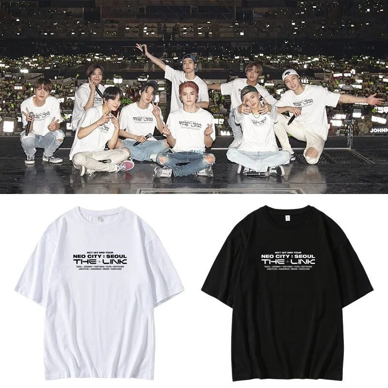 

NCT127 Concert NEO CITY SEOUL THE LINK Peripheral Print Same Short Sleeve T-shirt Clothing