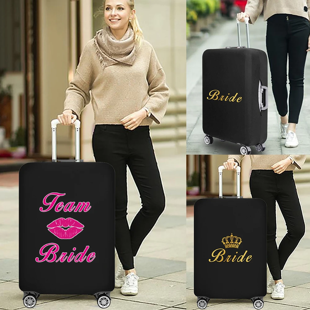 Bride Pattern Travel Luggage Cover Elasticity Protective Covers for Suitcase Suitable for 18-32 Inch Trolley Travel Accessories