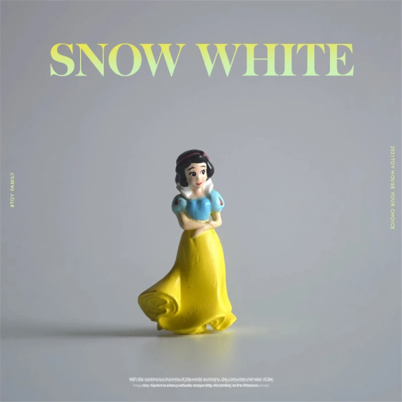 

Классическая экшн-фигурка Принцессы Disney, 24 шт., 3,5 см, Белоснежка, коллекционные модели игрушек