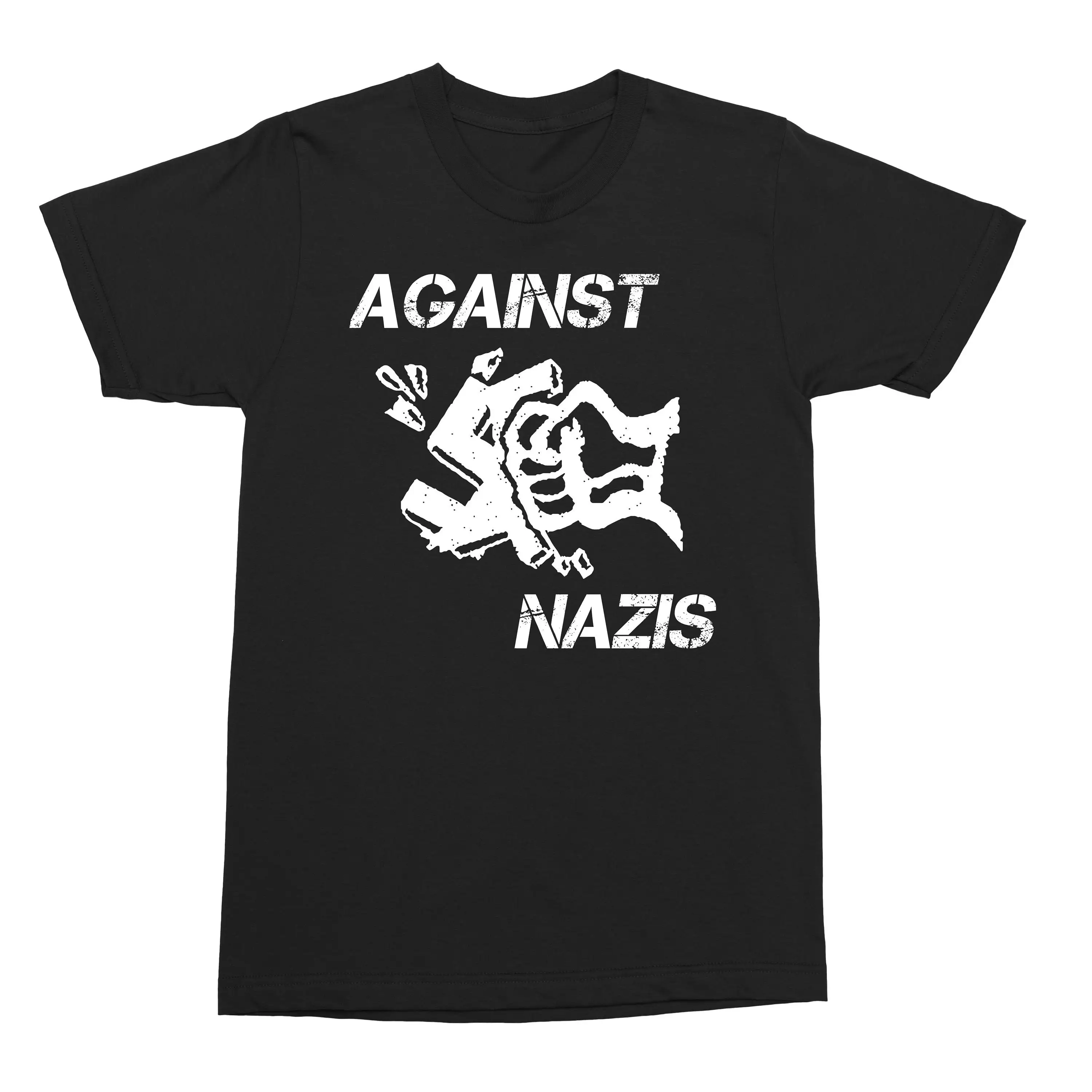 ФУТБОЛКА AGAINST NAZIS Punk Crust Grindcore Thrash Metal Права животных Одежда Сувениры