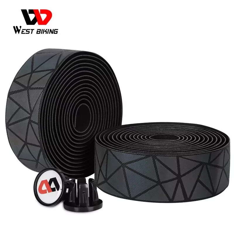 

WEST BIKING 1 Pair Anti-slip Road Bike Handlebar Tape 215 cm Length Soft PU EVA Bicycle Handlebar Strap Bicycle Handel Bar Tapes