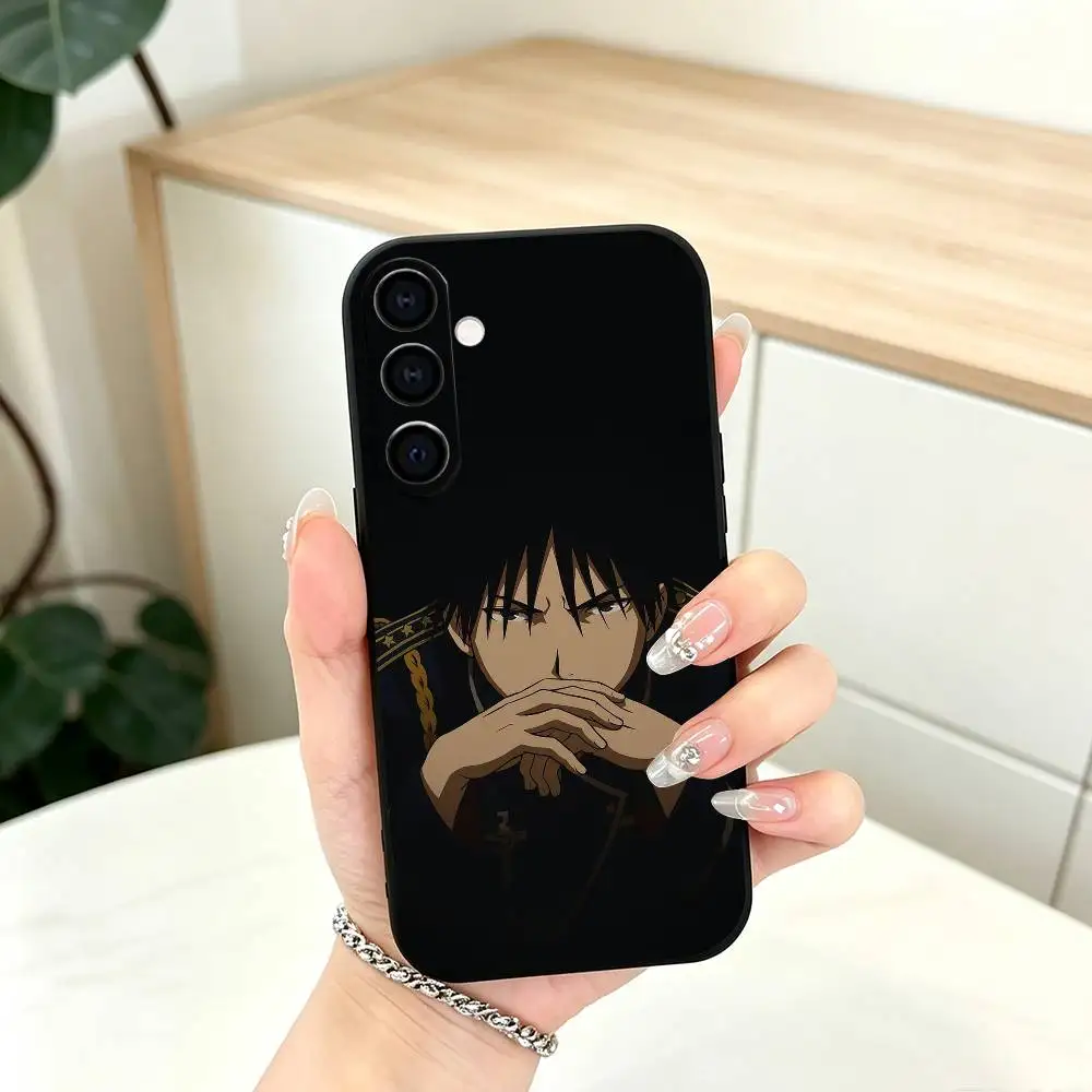 Фото Чехол для телефона Fullmetal Alchemist Рой Мустанг, черный, силиконовый, мягкий, для Samsung Galaxy A73, A72, A71, A70, A53, A52, A51 №5