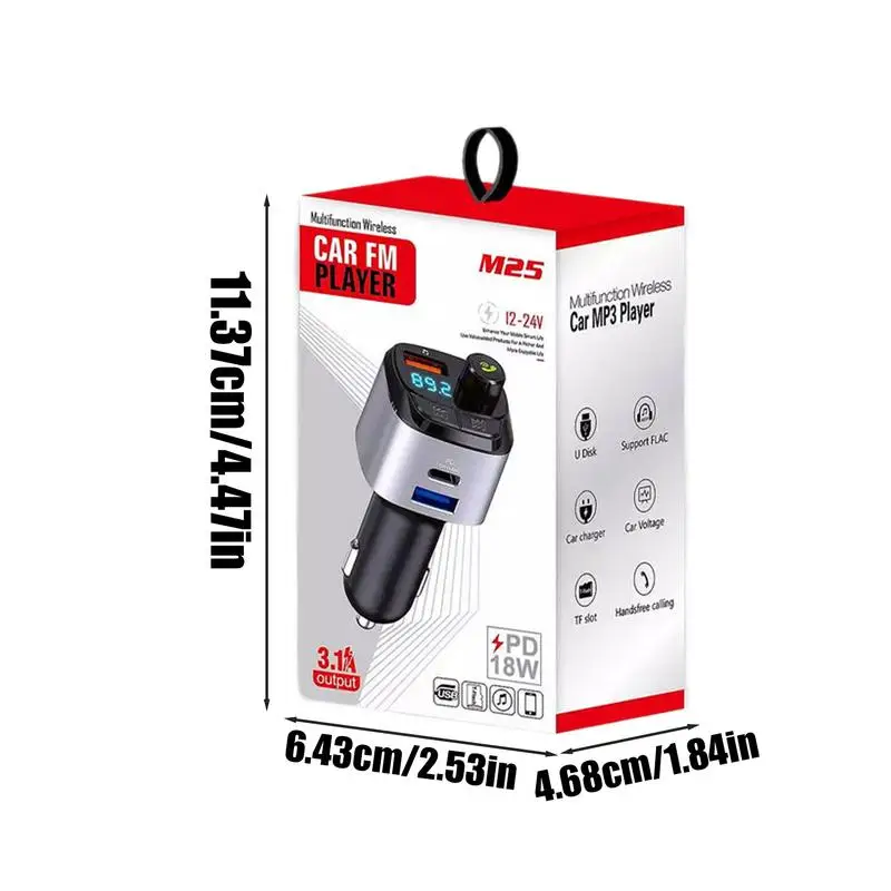 Беспроводной FM-радиопередатчик FM-радиоадаптер Музыкальный плеер Звук глубоких