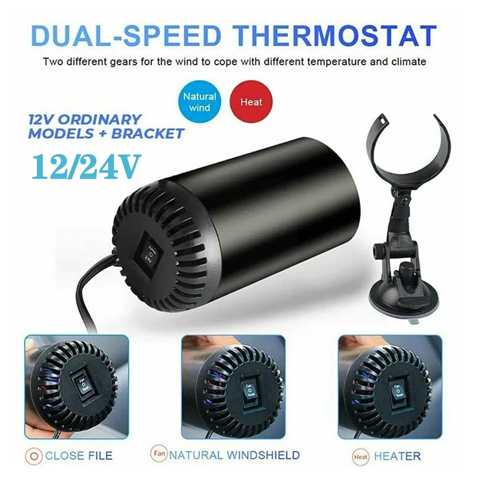 

12v Heater For Auto Car Heater Cup Shape Car Warm Air Blower Electric Fan Windshield Defogging Demister Defroster Portable N0c5