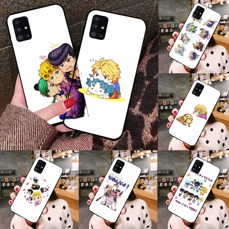 

JoJos Bizarre Adventure Phone Case black For Samsung galaxy S 21 20 10 8 A 51 71 50 21s 70 40 20 20e note 10 plus Ultra 5g fe