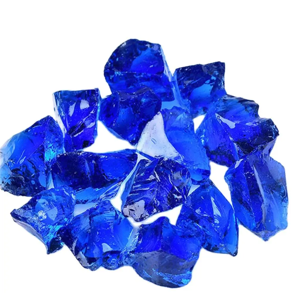 

Gemstones Raw Crystal Healing Stones Blue Smelt Crystal Rough Stone For Home Decoration