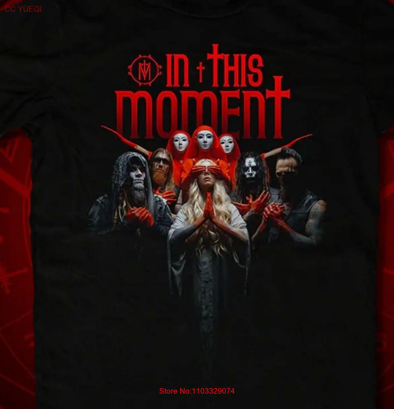 Футболка In This Moment черная хлопковая