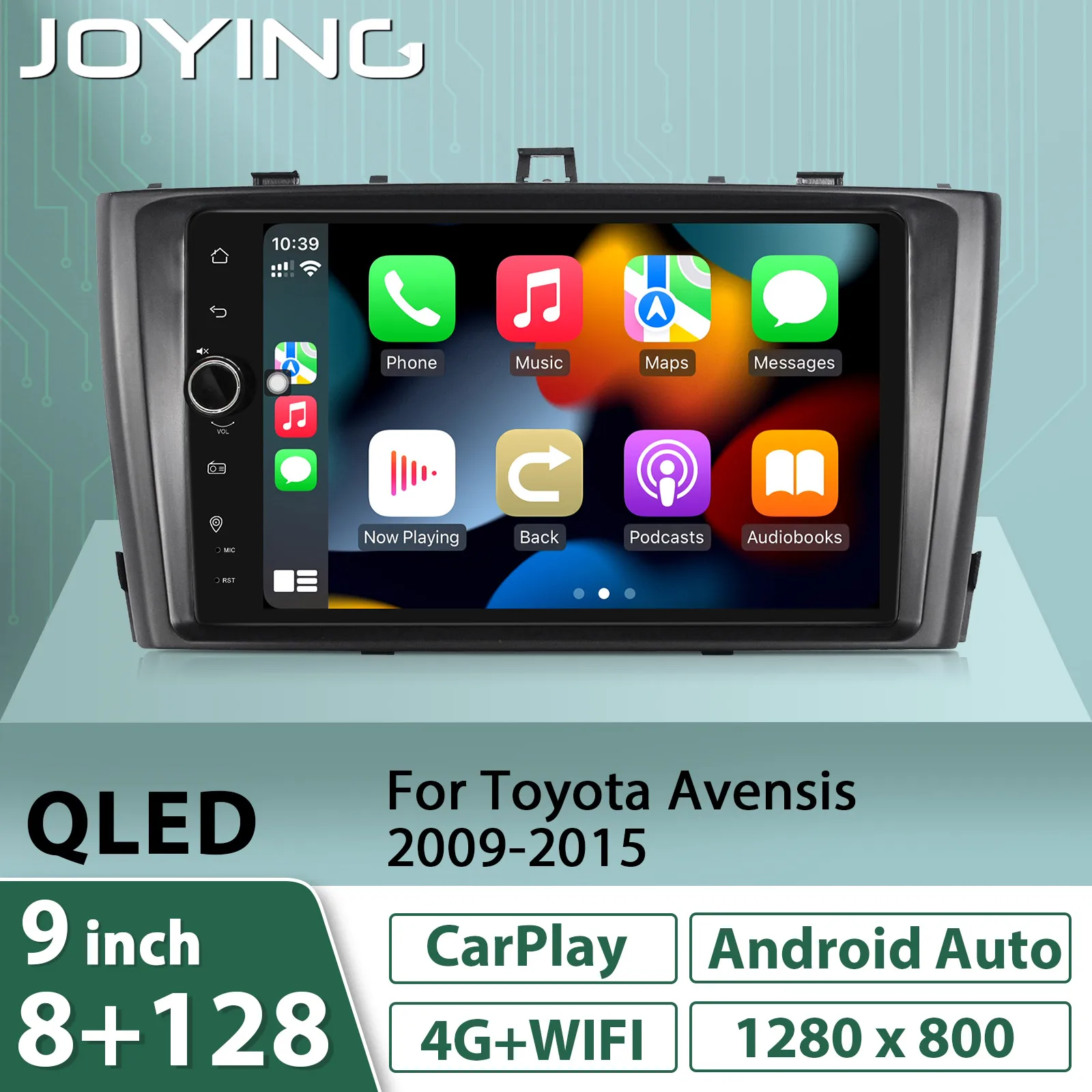 

JOYING 8 Core 8+128G Head Unit Car Multimedia Video Player Android Auto Carpaly For Toyota Avensis T27 2009-2015 Plug and Play