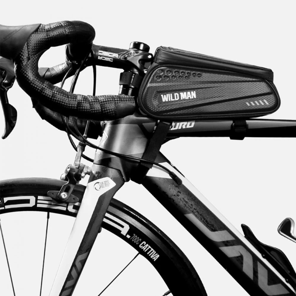

Bicycle Bag Frame Saddlebags Bicycle Handlebar Pannier Cycling Bicycle Luggage Rack Waterproof Pu+Eva Bike Accessories Bike Bag