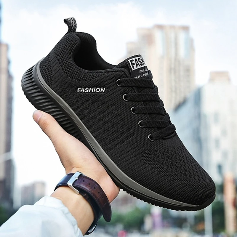 

Men Sport Shoes Lightweight Running Sneakers Men Fashion Classical Sneakers Breathable Mesh Casual Shoes Big Size 35-46