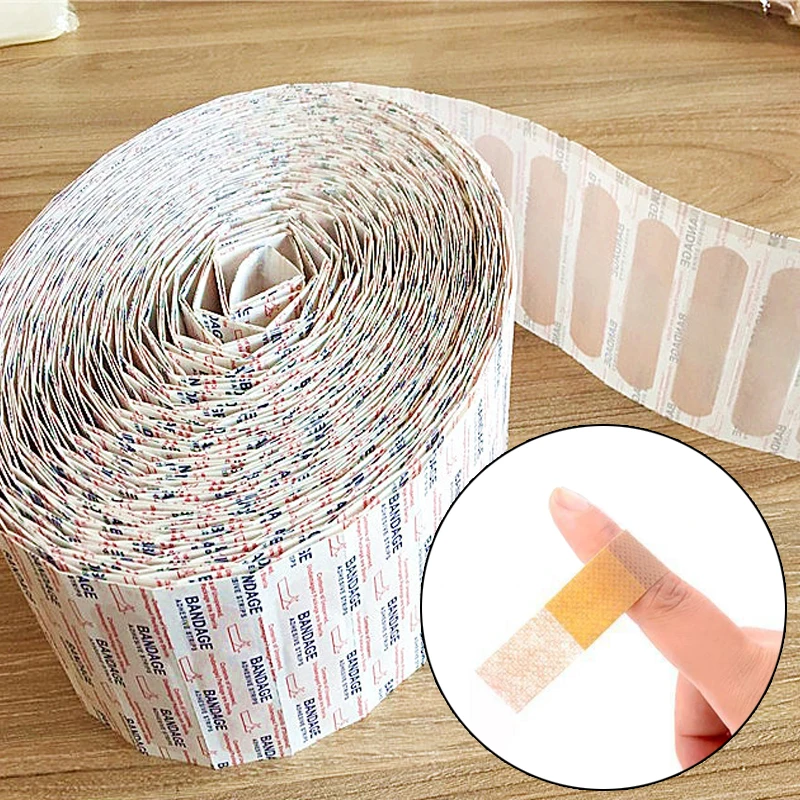 

100pcs Waterproof Band-Aids Patches for Wounds Hemostasis Medical Plasters Bandage for Wound Dressing First Aid Adhesive Plaster