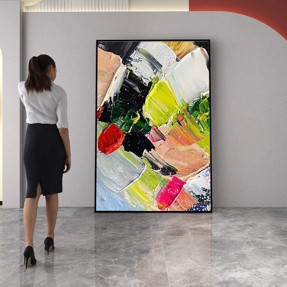 

Картина маслом без рамки 01-unframe-hjh001, ручная работа на холсте, подвесная для гостиной, столовой, ванной комнаты, спальни, Настенная картина