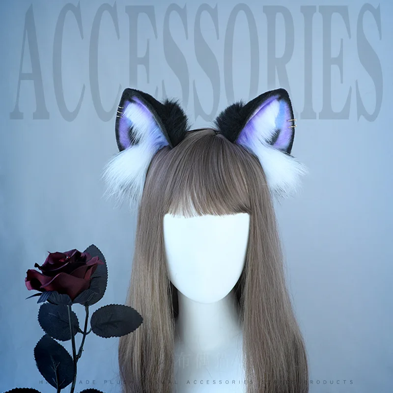 

Plush Ragdoll Ear Headband Cat Ears Headdress Kawaii Lolita JK Girl Cosplay Accessories Japanese Hair Hoop Hairpin Headwear