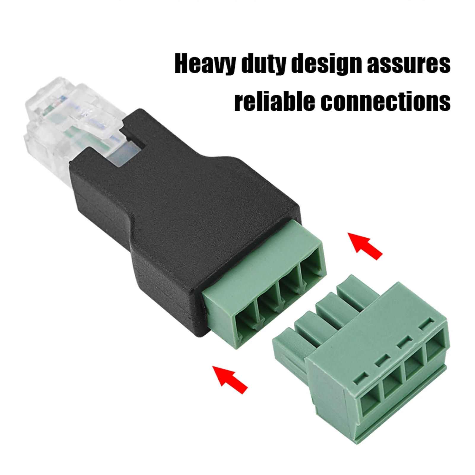 Винтовой терминал AV Ethernet-коннектор RJ11 6P4C штекер-4-контактный винтовой Терминал