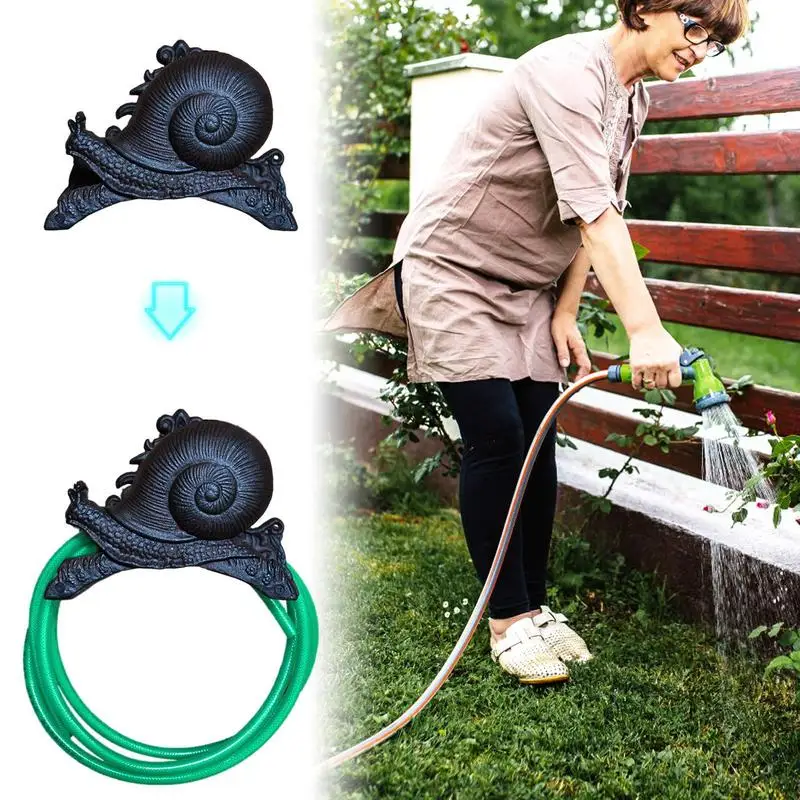 

Настенное крепление, оригинальная винтажная вертикальная вешалка для шланга, тяжелый чугунный держатель для шланга, украшение для сада