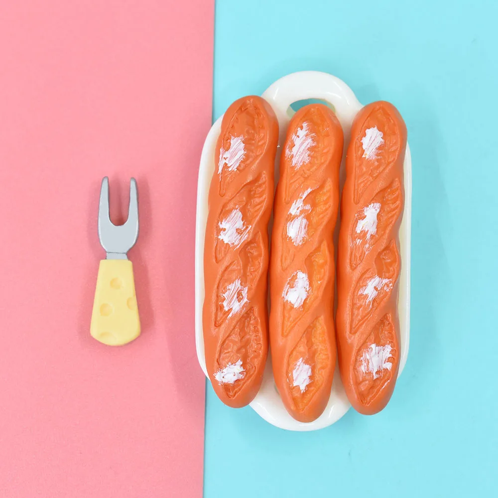 

10pcs Resin Mini Long Bread Fake Food Scrapbooking Tools And Accessories Kawaii Cabochons Flatback Charms Scrapbook Supplies Diy
