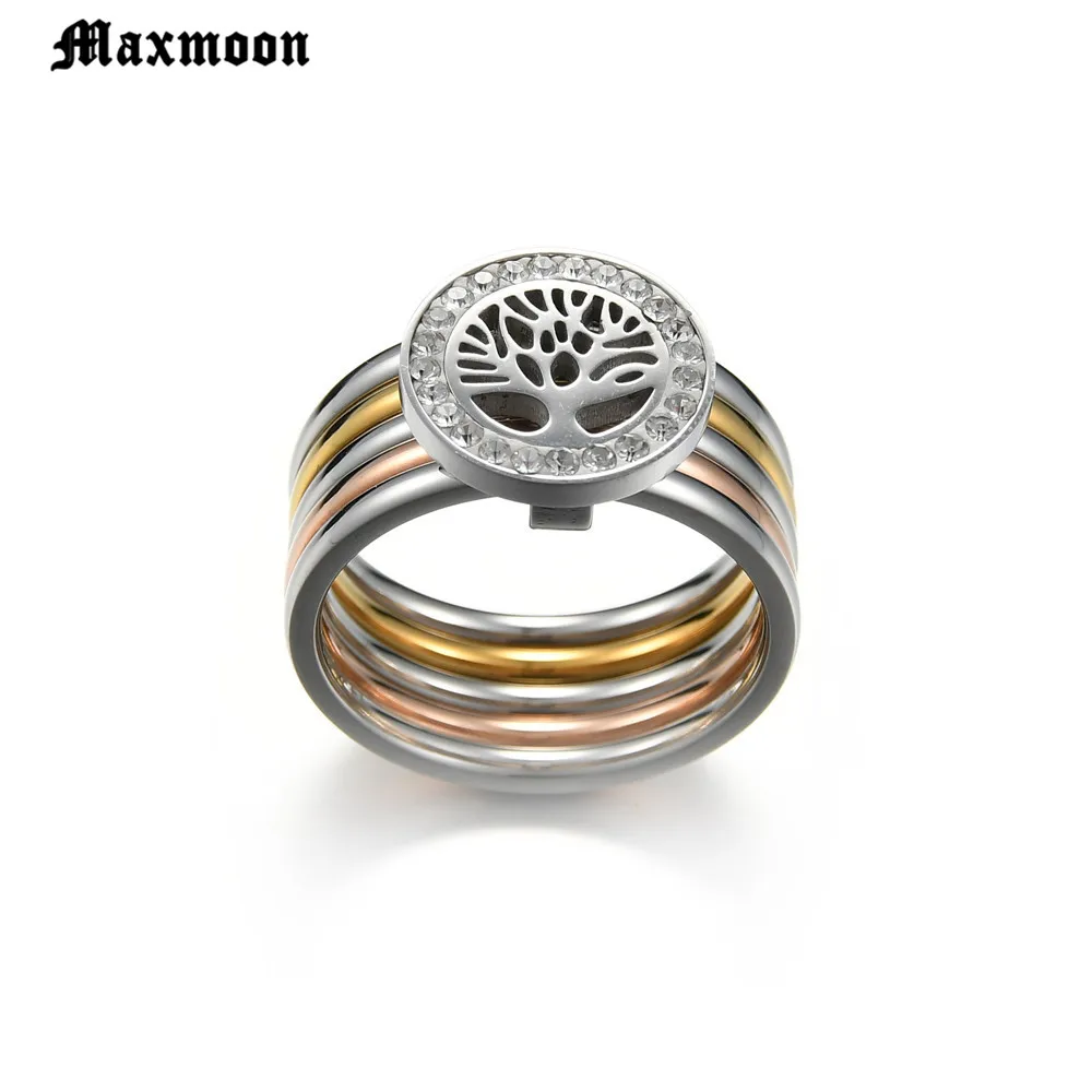 Maxmoon красивое серебряное кольцо Древо жизни полый модный уникальный новый