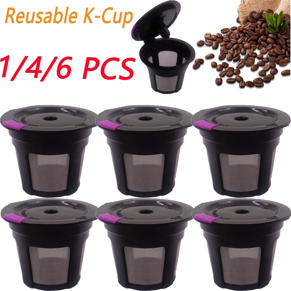 1/4/6 Упаковок Многоразовых Фильтров Для Кофе K-cup