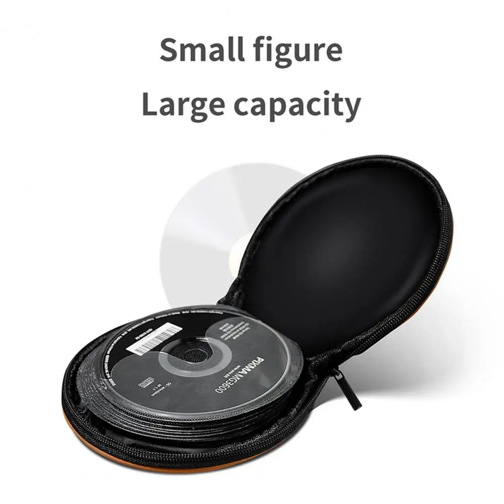 

Car CD Bag Durable Solid Color Moisture-proof Car Disc Storage Bag for Home Car Storage Bag Round Disc Bag