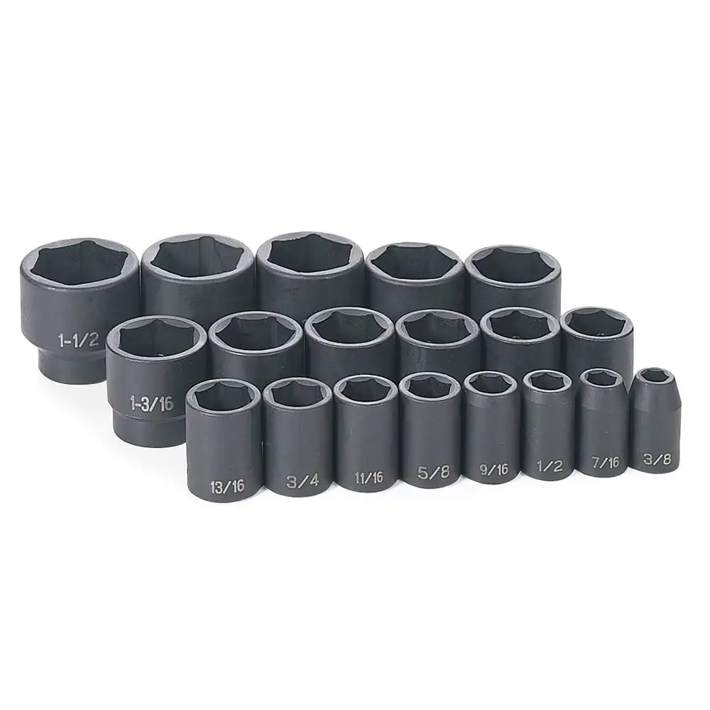

1319 19-Piece 1/2 in. Drive 6-Point SAE Master Standard Socket Set