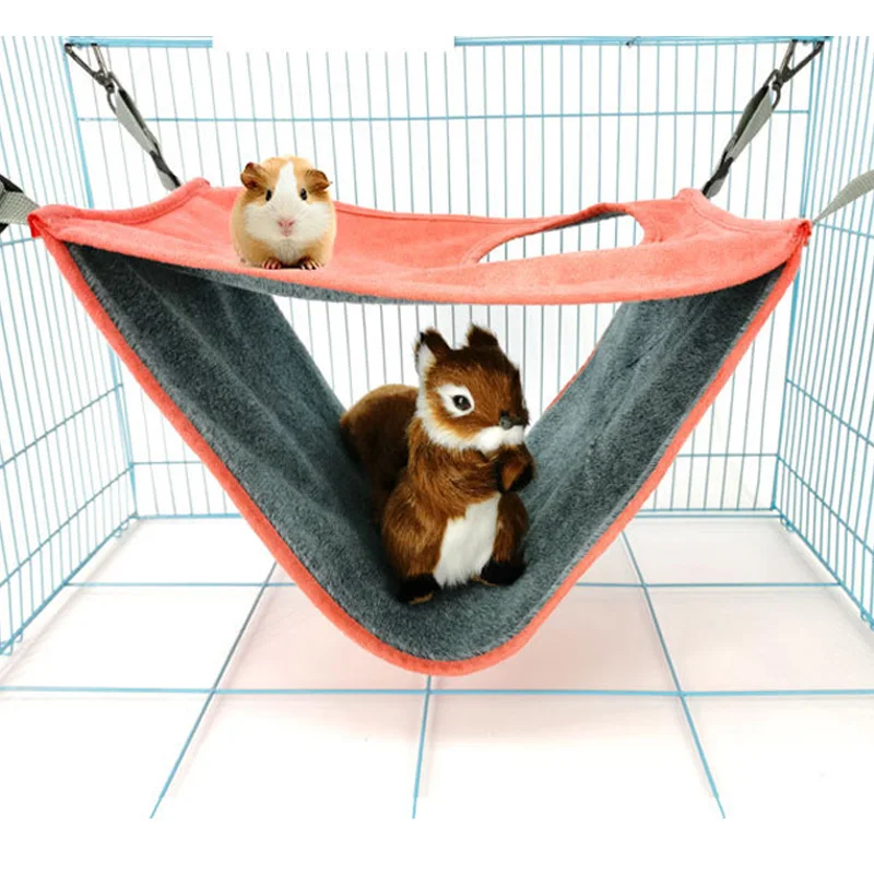

Double-layer Plush Pet Hammock Soft Winter Warm Hanging Nest Sleeping Bed Small Pets Hamster Squirrel Chinchilla House