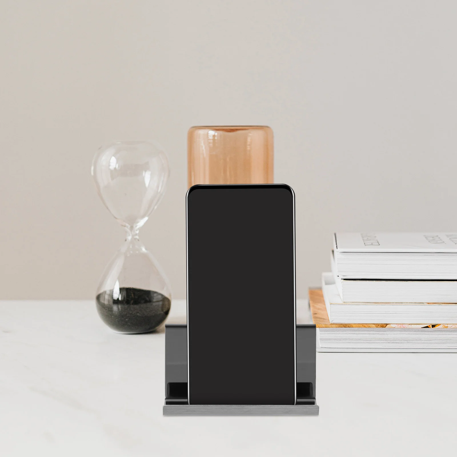 

Business Card Holder Fashion Desk Multipurpose Holders Your Mobile Phone Stand Stainless Steel Multi-use Office