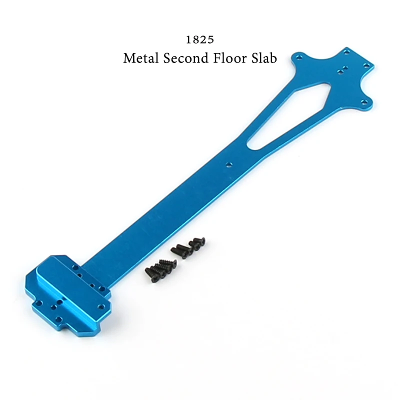 

WLtoys RC Car Spare Parts 4WD 124018 124019-1825 Blue Upgraded Metal Second Floor Board Set 1/12 Original Accessories