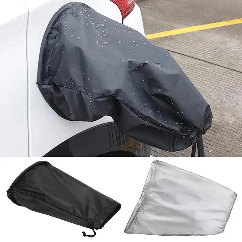 

Car Charging Port Cover Automobiles Charger Protector Cover Waterproof Electric Car Charging Port Ev Nylon Cloth Magnetic Cover