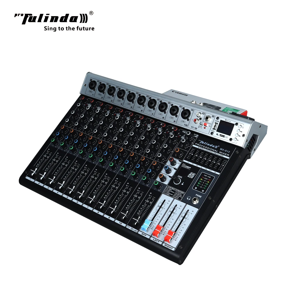 

12 channel Digital audio mixing console for pro sound system