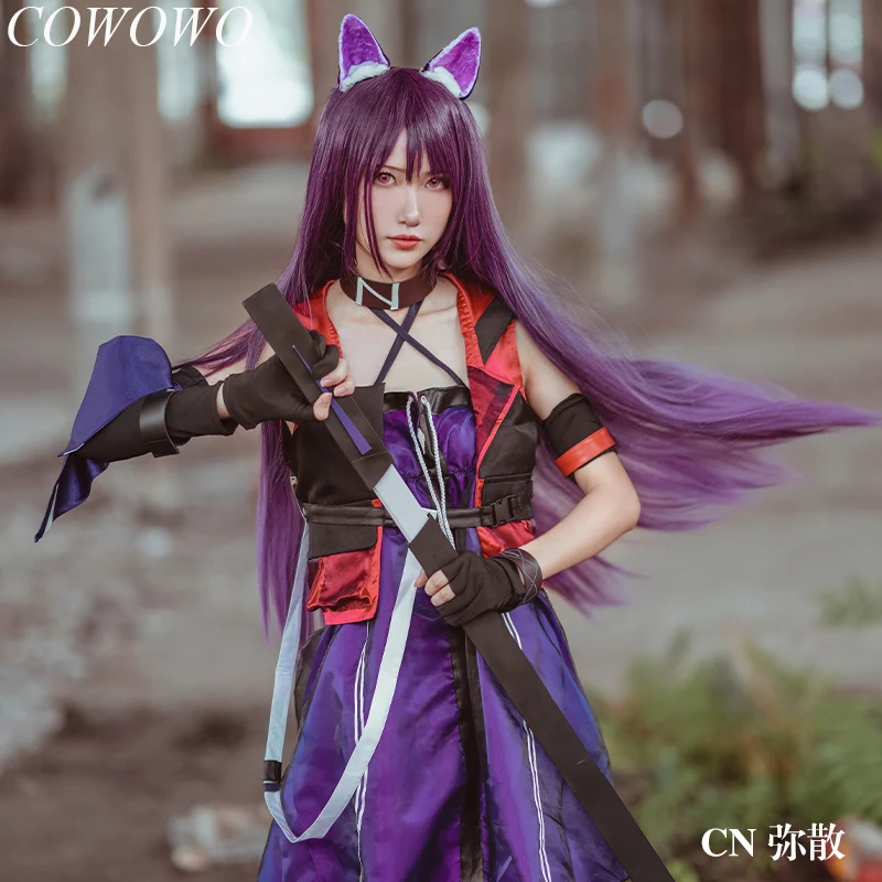 

COWOWO [Customized]Anime! Arknights Melantha RHODES ISLAND Game Suit Lovely Uniform Cosplay Costume Halloween Party Outfit S-3XL