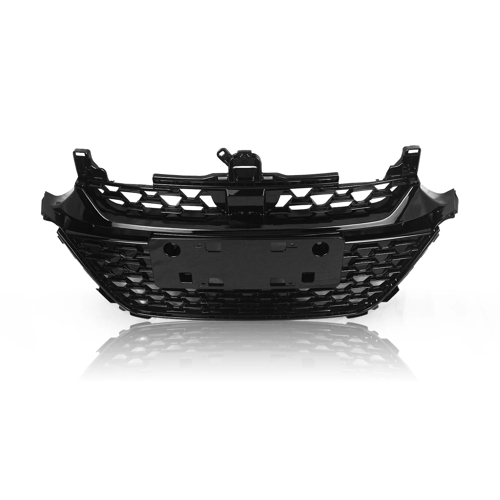 

Для Honda Accord 2018-2020 передняя решетка гоночная решетка в сотовом стиле черный сменный верхний бампер автомобиля капот сетчатый комплект кузова сетка