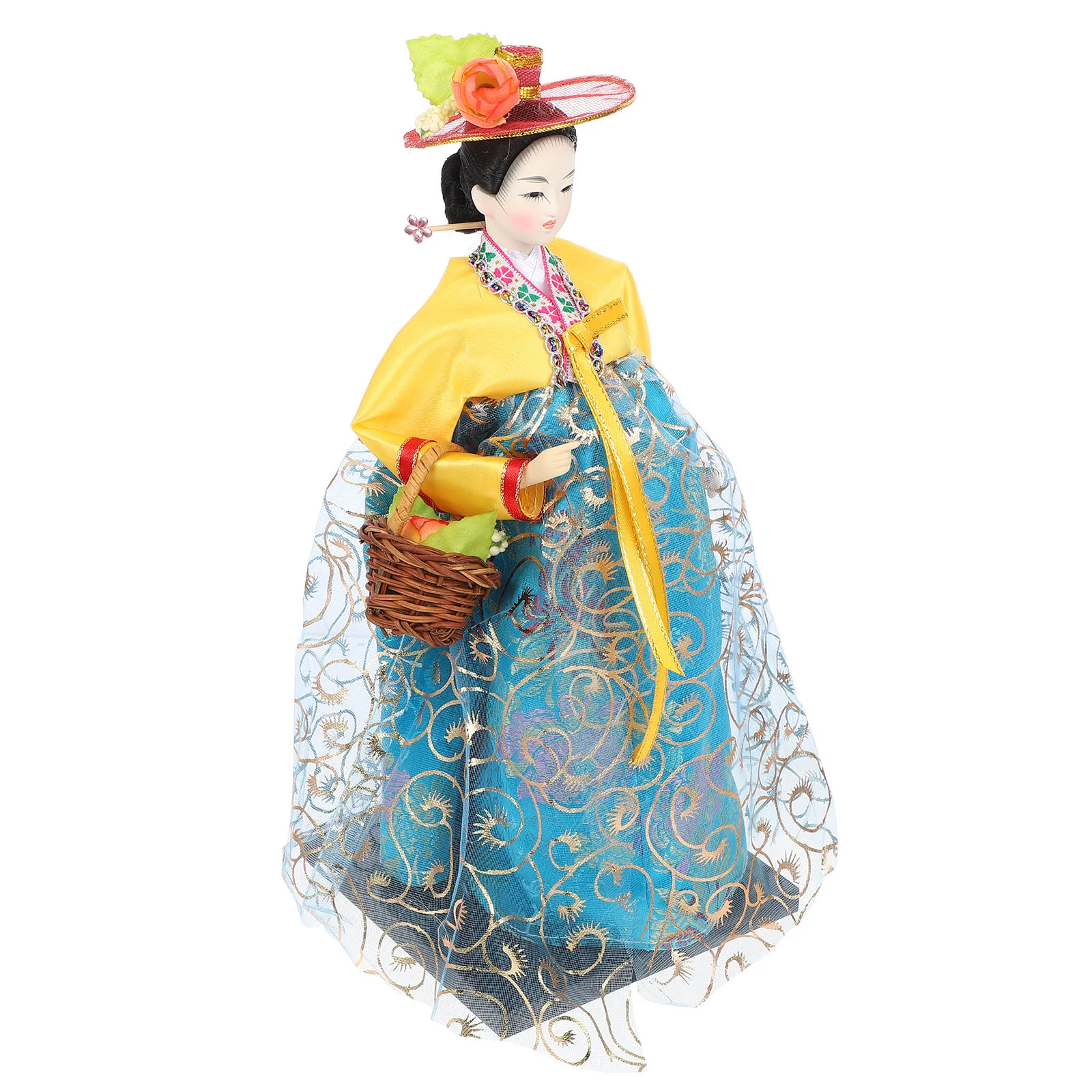

Корейская фигурка наряда Hanbok, платье Hanbok, Кукольное украшение, сувенирный подарок