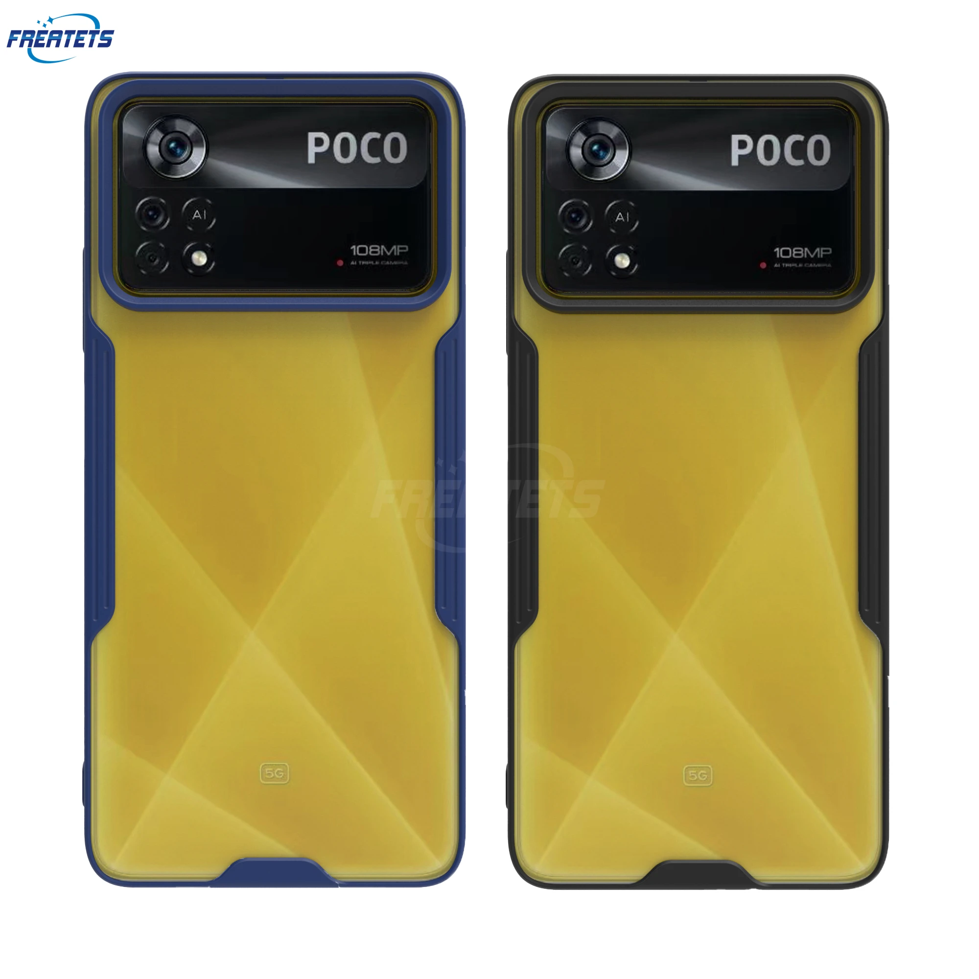 

For POCO X4 Pro X3 X3Pro Translucent Phone Case 0,2mm Ultra-Slim Matt Semi-Transparent Anti-Fingerprint Light-Weight