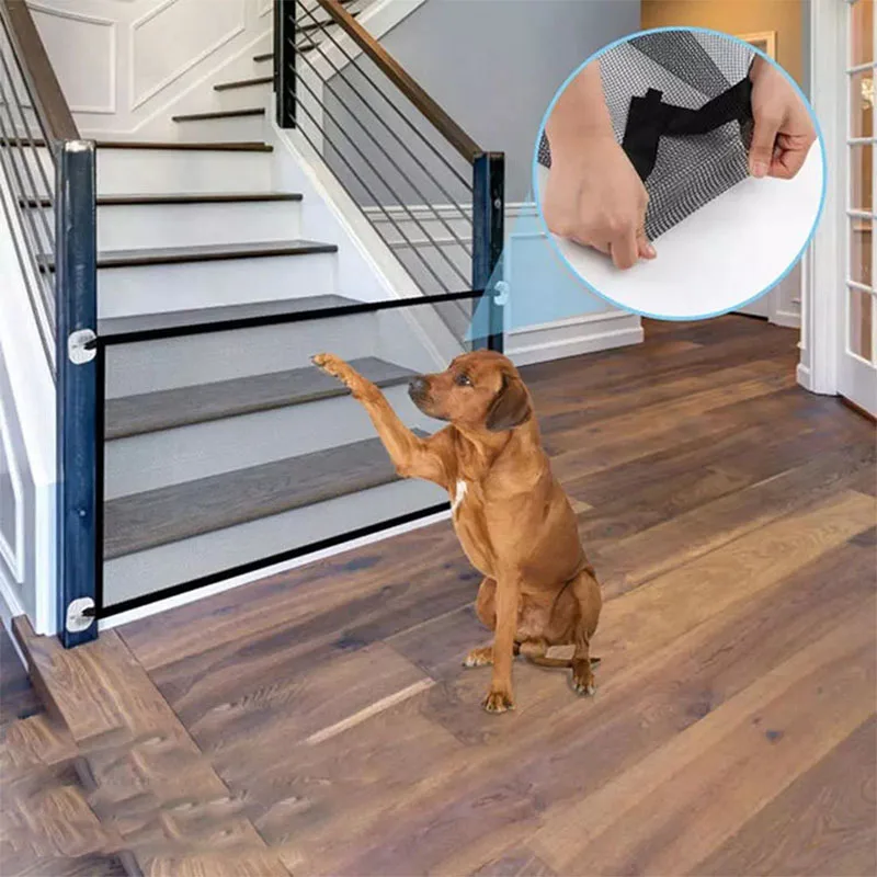 

Защитный забор, сетчатые детские ворота, безопасные задние препятствия для домашних питомцев, товары для щенков, складной манеж для собак