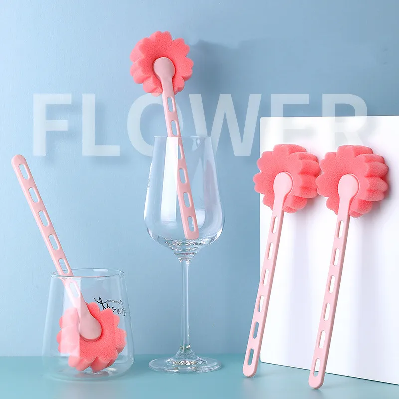 

Plastic Cup Brush Cup Scrubber Glass Cleaner Kitchen Cleaning Tool Long Handle Drink Wineglass Bottle Cup Cleaning Brush