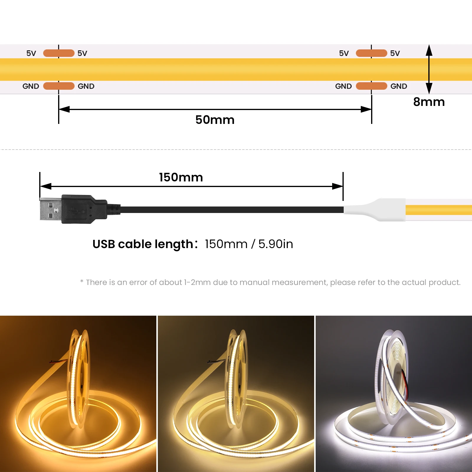 

HEGEHE гибкая светодиодная лента 320leds/м