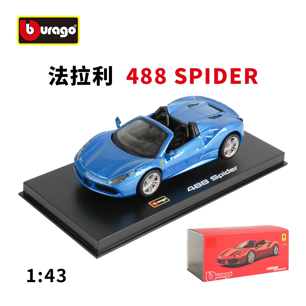 Bburago 1:43 Ferrari SP3 FXX K SP2 SP1 SF90 812 488 Laferrari Aperta 458 Легкосплавная модель автомобиля Игрушка
